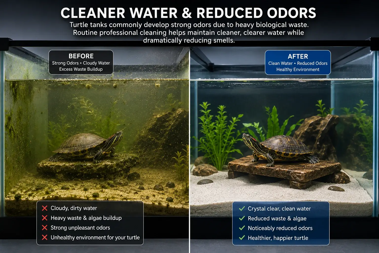 Cleaner Water & Reduced Odors