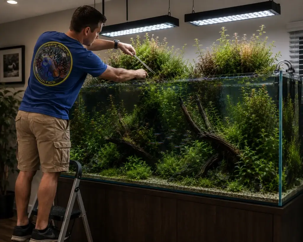 Plant Trimming & Aquascape Maintenance