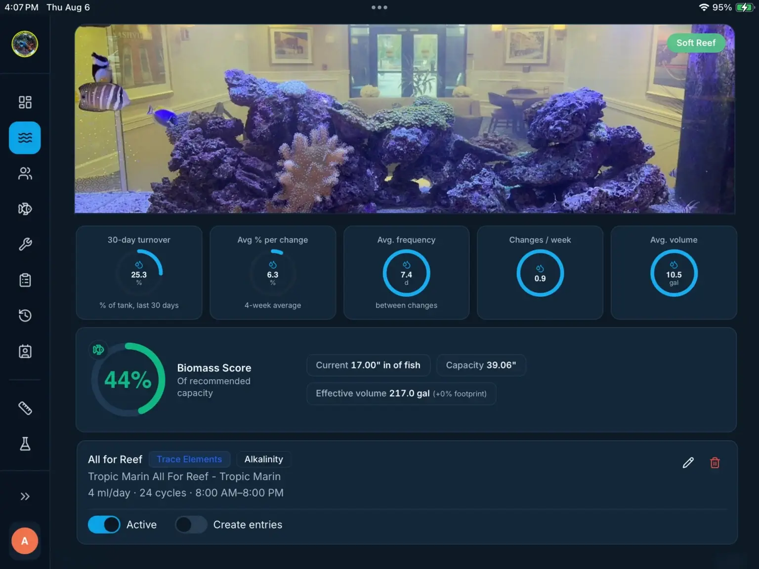 Reef Route Aquatics Tank Manager