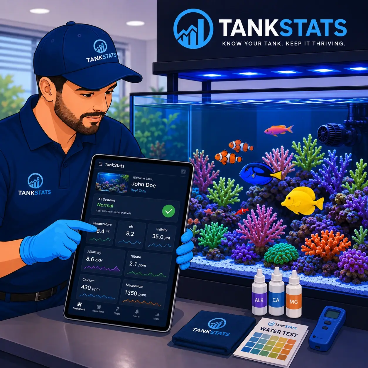 TankStats™ aquarium monitoring